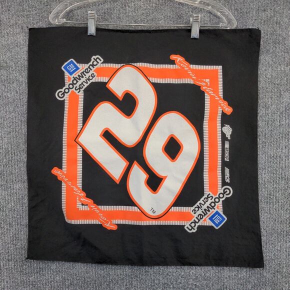 Winner's Circle NASCAR Kevin Harvick Bandana Handkerchief Black #29 20.5x21 - Picture 2 of 5